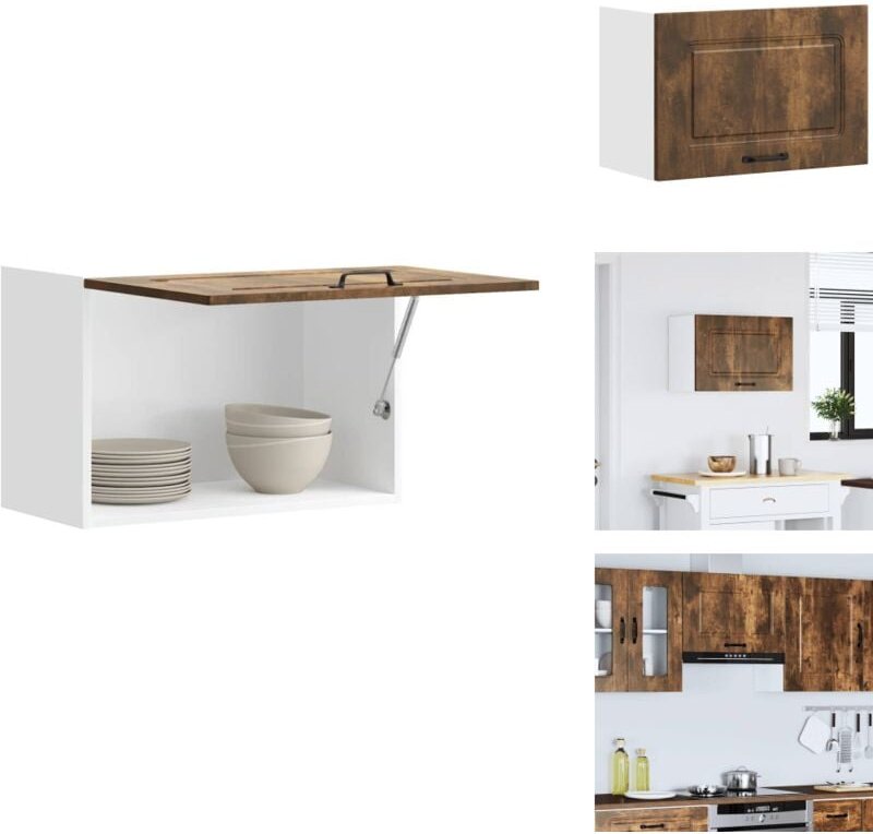 Küchen-Hängeschrank Kalmar Räuchereiche Holzwerkstoff - Küchen-Wandschrank - Küchen-Wandschränke - Wandschrank Küche - K...