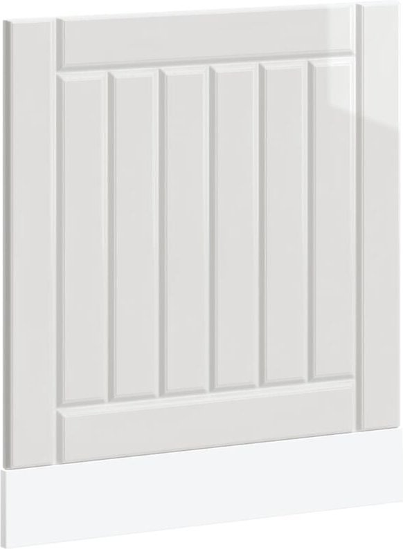 Geschirrspülerblende Lucca Hochglanz-Weiß Holzwerkstoff Vidaxl