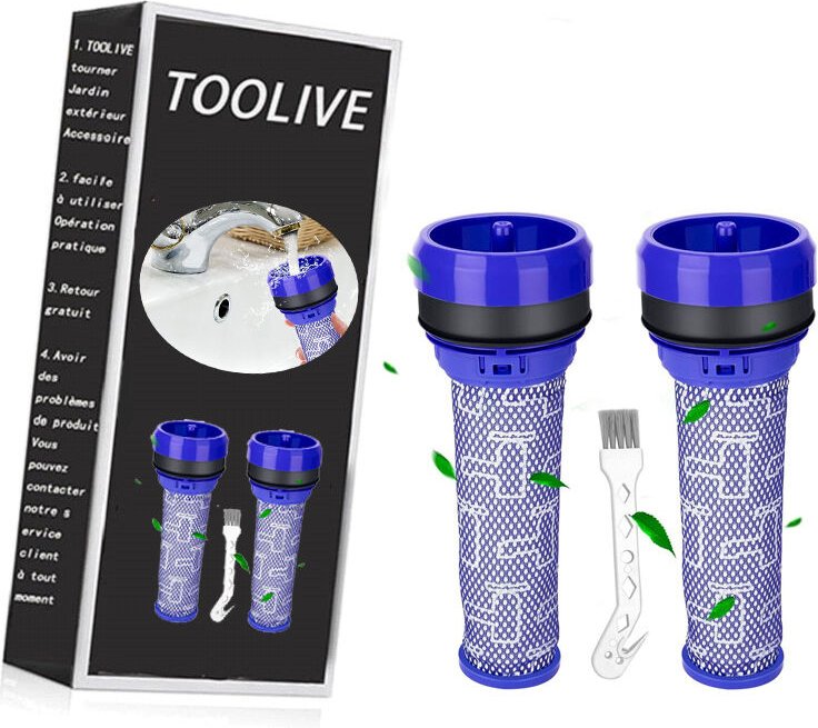 2Stück Vormotor Filter für Dyson DC28 DC28C DC33 DC33C DC37 DC37C DC39 DC39C DC41 DC53 Staubsauger Zubehör, Ersatzteile ...