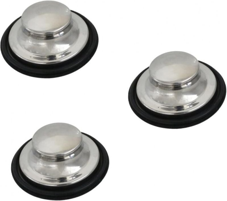 3er-Pack Spülbeckenstöpsel, Küchenspülenstöpsel aus Edelstahl, breiter Strahl, Durchmesser 85 mm, FLITI