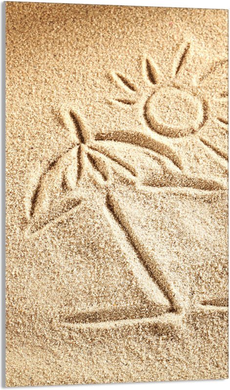 Glasschneidebrett 30x52 Strand