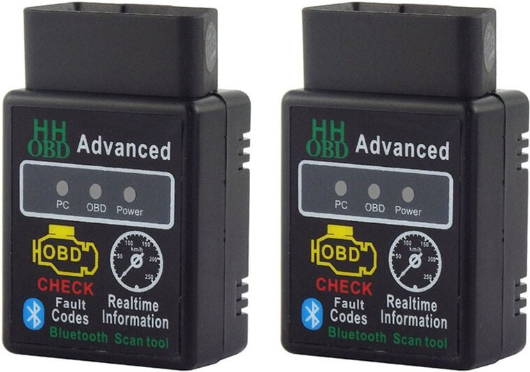 Kfz-Fehlermelder im 2er-Pack – liest und löscht Fehlercodes in 3 Minuten Mini-Bluetooth-Auto-Fehlerdetektor hh ELM327 OB...