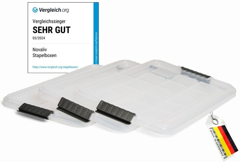 Novaliv - 3x Frischhaltedosen Deckel