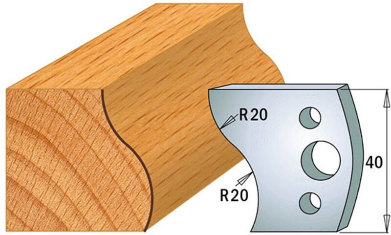 690.009 Paar SP-Messer 40x4mm