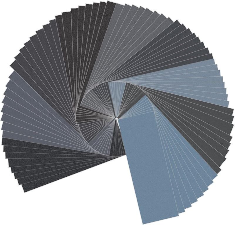Crediri Nass-Trocken-Schleifpapier, Körnung 400, 600, 800, 1000, 1200, 1500, 2000, 2500, 3000, Sortiment, 23 x 9 cm, zum...