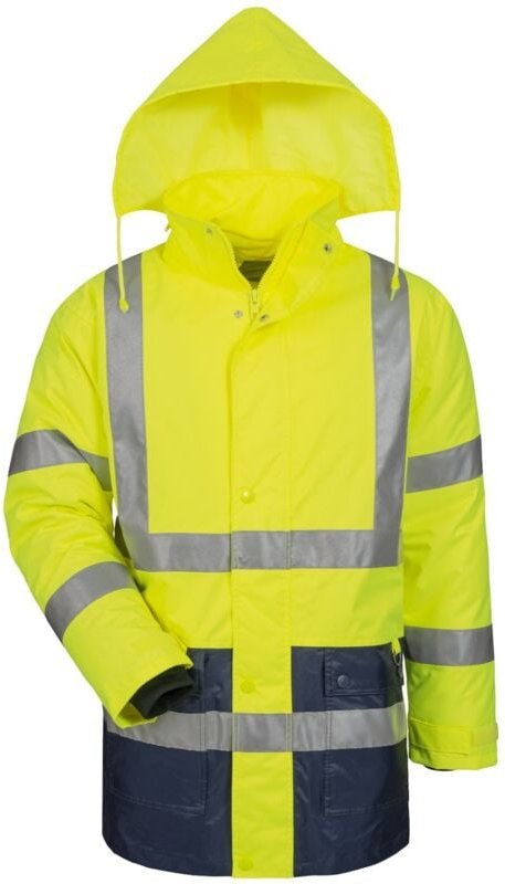 Safestyle Warnschutzparka 2XL gelb/blau