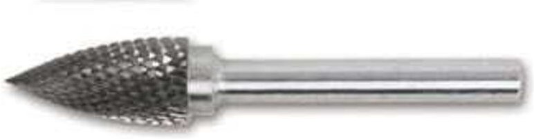 BETA HARTMETALL-ROTATIONSFEILE, SPITZBOGENFEILE 8 x 19 x 63 MM, SCHAFT 6MM