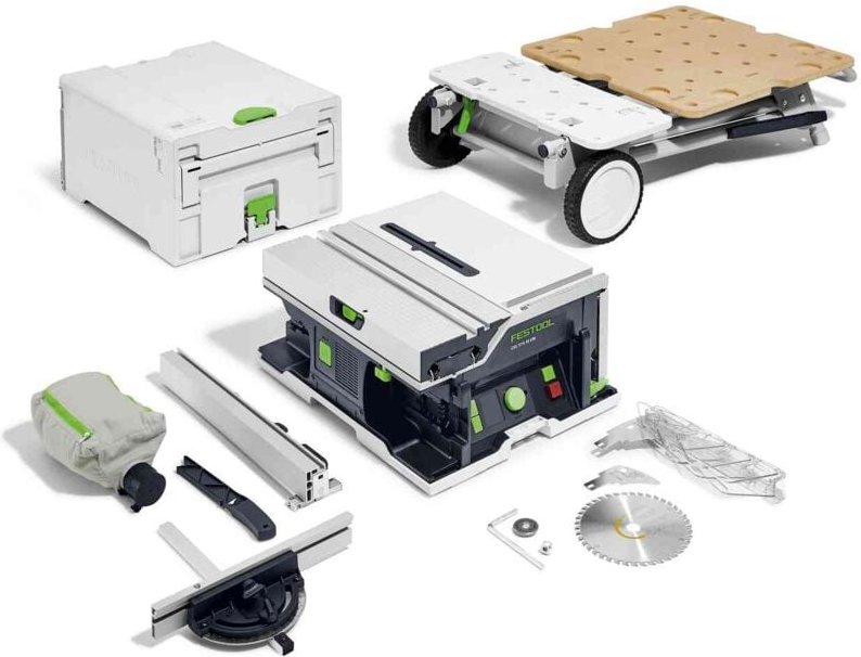 Festool - Akku-Tischkreissäge csc sys 50 EB-Basic-Set + Untergestell ug-csc-sys