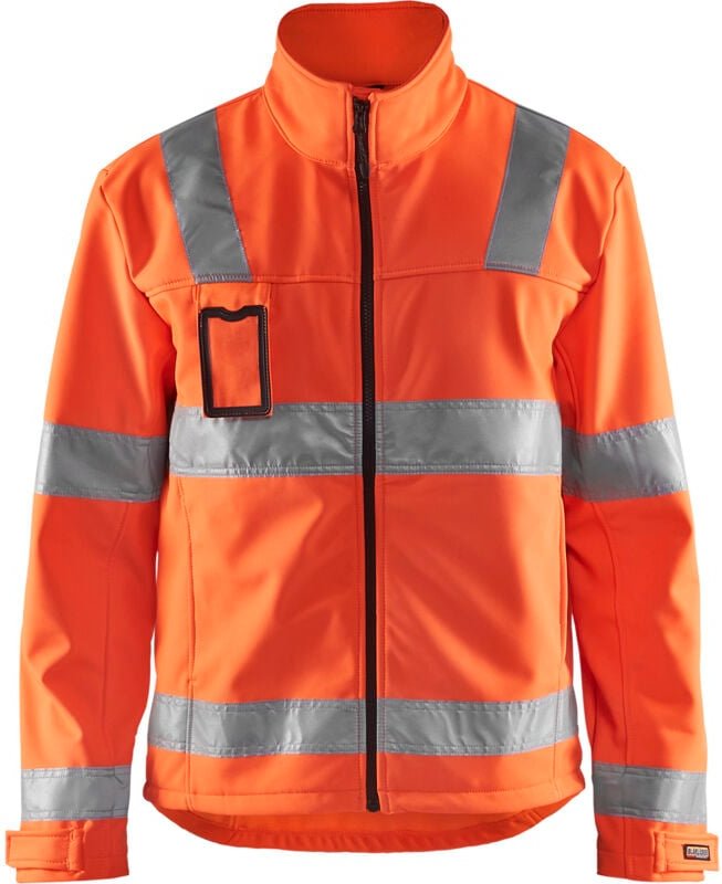 Hochsichtbare Softshell-Arbeitsjacke 4838 - Neonorange XXXL