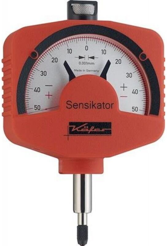 Käfer - Feinzeiger Sensikator 0,1 mm Ablesung 0,001 mm mit Stoßschutz mit Prüfprotokoll