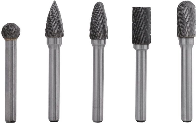 Thumbnail - Bohrer 5 Wolframstahl-Schleiffräser 6 mm Schaft 10 mm Kopf Rotationsfräser-Kit Rotationsfräser aus Wolframkarbid Extrem ...