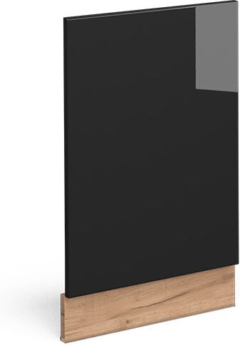 Vicco - Frontblende Fame-Line, Schwarz Eiche hochglanz, 45 cm ohne Arbeitsplatte