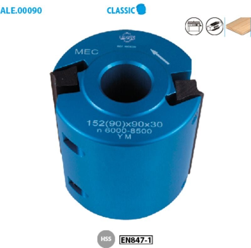 Werkzeughalter für Zierleisten Classic ø 90 Bohrung 30 Höhe 90 mm