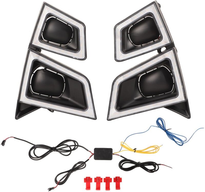 12V LED DRL Blinker Licht Nebel Lampe Weiß Bernstein 4555LM 50008000k Ersatz für ISUZU Dmax Pickup 2020 2021