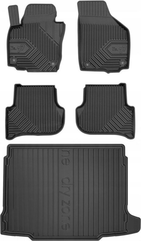 Thumbnail - SET 77 Fußmatten und Fußmatte Skoda Yeti 2009-2018
