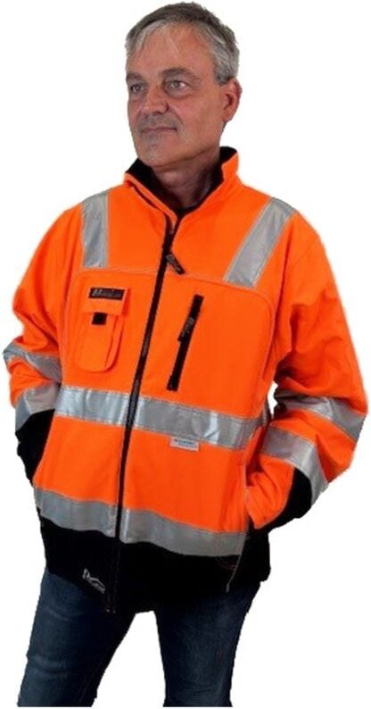 Asatex - Trendline Softshelljacke ptw-s Gr. l (54/56) orange/schwarz