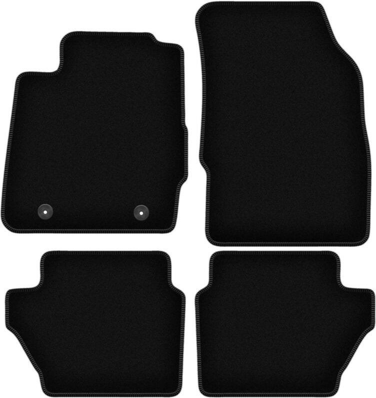 BASIC schwarze Veloursmatten für: Ford Fiesta MK7 Fließheck (2008-2011)