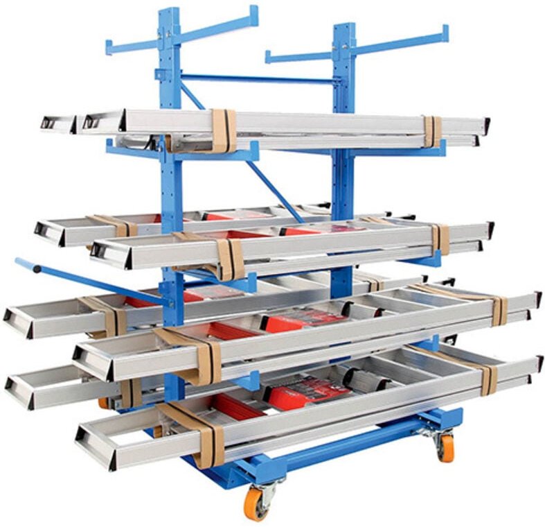 Doppelseitiger Transportwagen - Tragfähigkeit 250 kg - 3 Ebenen - AFZ1710603NCDF002