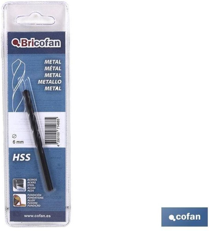 HSS-Bohrer DIN338n Bri Cofan 2 mm Blister 3 Einheiten