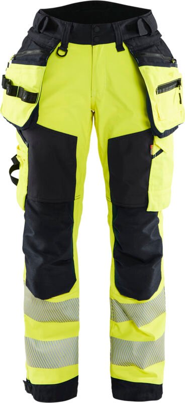 Softshell-Hose Hochsichtbarkeit Damen 7118 - Gelb/Schwarz 2XL - FR(50) - SE(C48) - Kurz