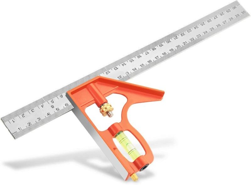 Alovez - 300 mm Kombinationswinkel, Kombinationswinkellineal, Kombinationswinkel-Messwerkzeuge, Kombinationswinkellineal...