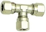 Thumbnail - T-Verschraubung, Rohr-Außen-Ø 6 mm, sw 9, SW1 12, Messing vern. - Riegler