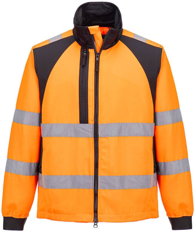 Arbeitsjacke WX2 Eco Hi-Vis Orange/Schwarz XL