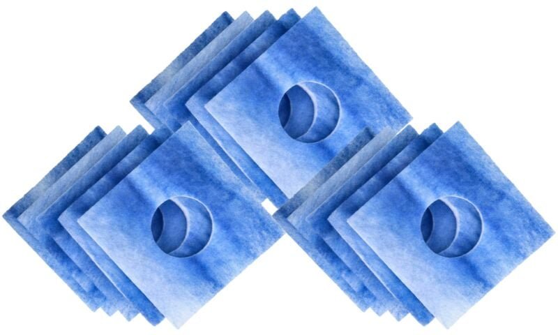 15x Filter kompatibel mit Lüftungsgerät, Bad Lüfter Ersatz für Limodor F-LF/5 - Vhbw