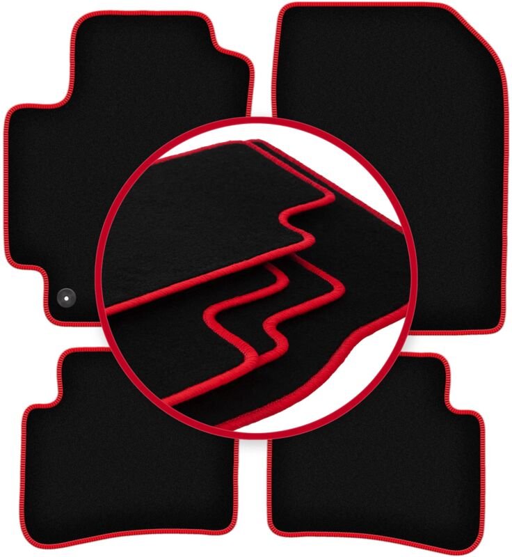 CARLUX-RED Autofußmatten für: Kia Stonic Crossover (2017-)