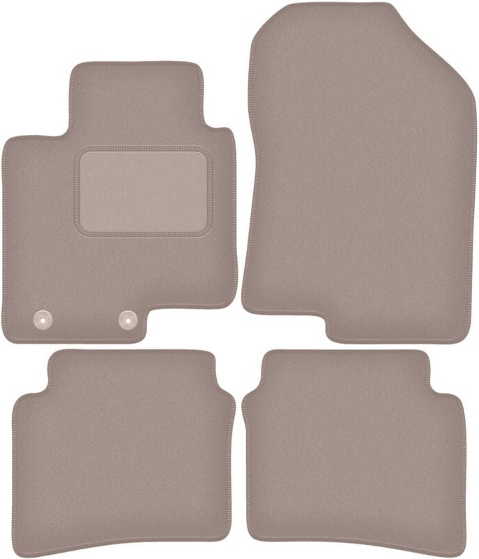 Beige Velours-Fußmatten für: Hyundai Bayon Crossover (2021-)