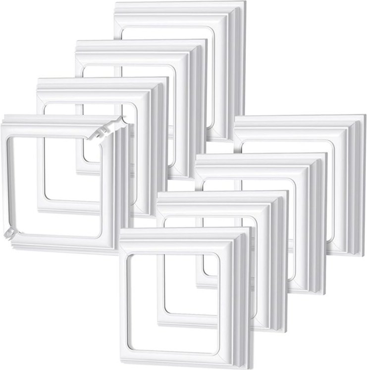 4x4 Zoll Vinyl-Pfostenschürzen-Basisabdeckungssäulenumhüllungen für Veranda-Deck-Ärmelverkleidung (8 Stück)