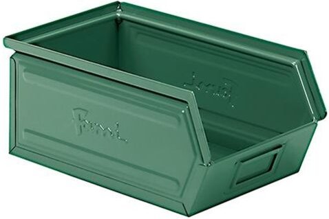 Stahlbehälter mm B=200 T=350 H=145 Gr.3A2 Grün Ral6011