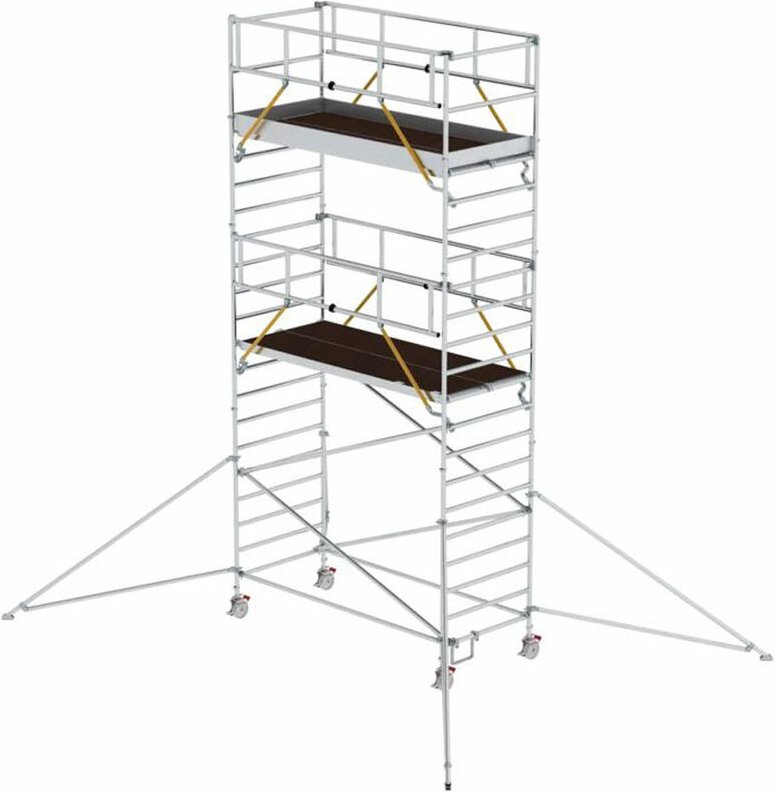 MUNK Rollgerüst SG mit Doppelplattform 1,35x3,00m und Ausleger 7,59m AH