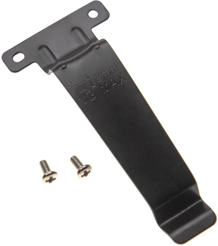Vhbw - Gürtelclip kompatibel mit Kenwood TK-2312E, TK-2317, TK-2317M, TK-2317M2 Funkgerät - Metall, Schwarz