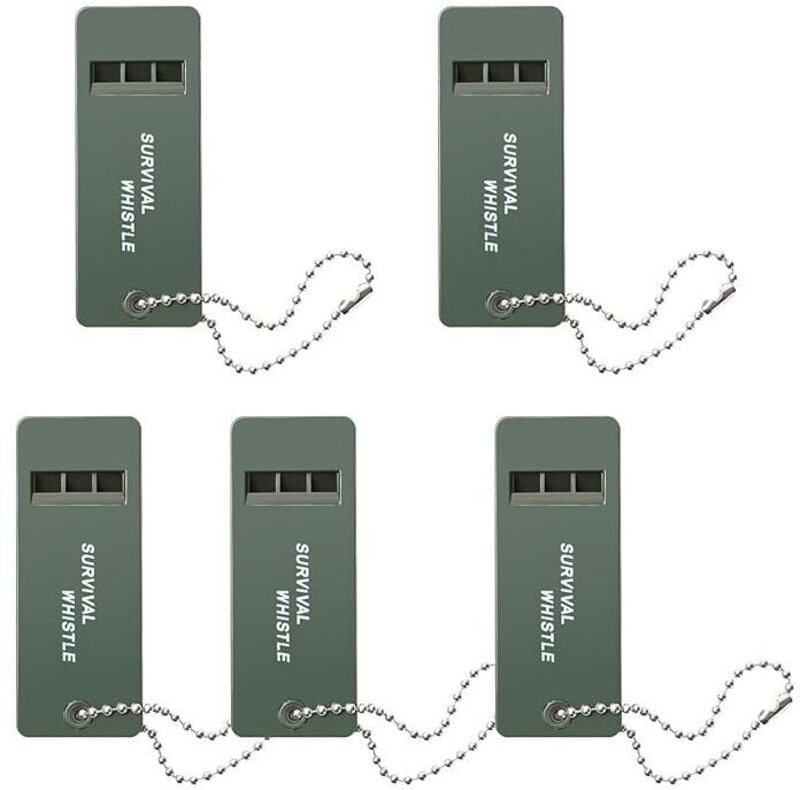 Thumbnail - ZVD - 5er-Pack mehrere Outdoor-Überlebenspfeifen, Erste-Hilfe-Pfeife, Notsignal, Sportschiedsrichterpfeife, Teamgeschenk