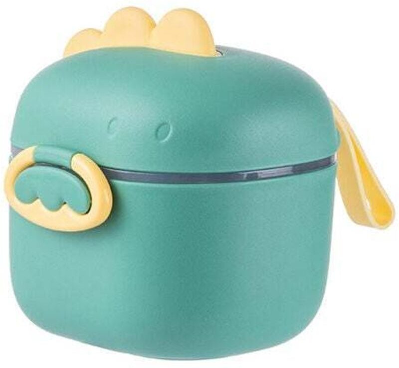 Milchpulver-Spenderbox, tragbare Milchpulverbox mit Löffelfach, luftdichtem Deckel, Behälter für Babynahrung, Dinosaurie...