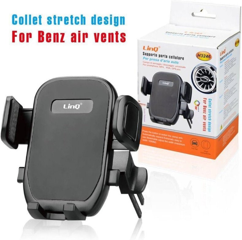 Trade Shop Traesio - Trade Shop - KFZ-Halterung für Lufteinlass, Smartphone-Halterung, Mercedes Benz H3246 -