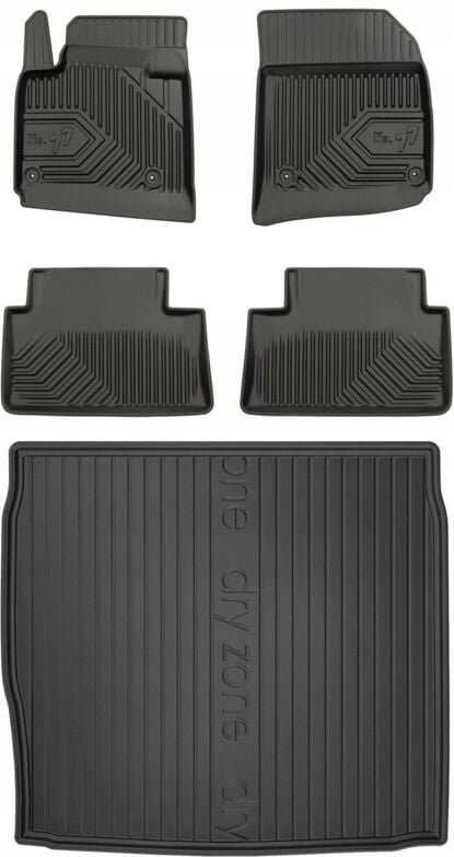 SET 77 Gummimatten und Fußmatten CITROEN C5 3 Sedan 2008-2017 sw