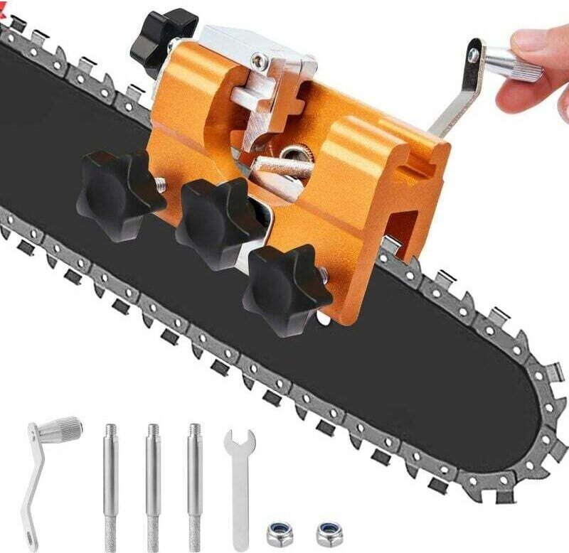 Kettensägenschärfer, schnelles Schärfen, tragbares Kettensägen-Schärfwerkzeug-Set, geeignet für alle Arten von Kettensäg...