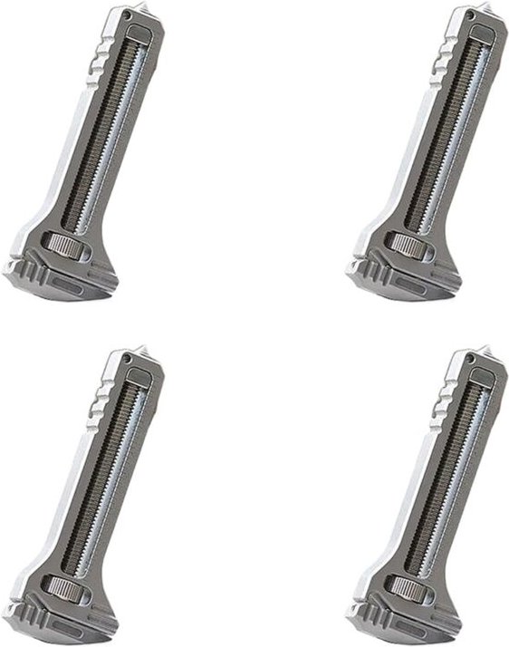 4 stücke Mini Flaschenöffner Schraubenschlüssel Rostfrei Multi Tool Einstellbare Stemmeisen Tragbare Schlüsselbund Könne...