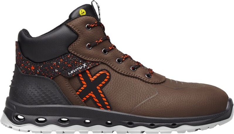Feldtmann Levity-x Sicherheitsstiefel URANUS S3 34592 Gr. 45 braun/orange