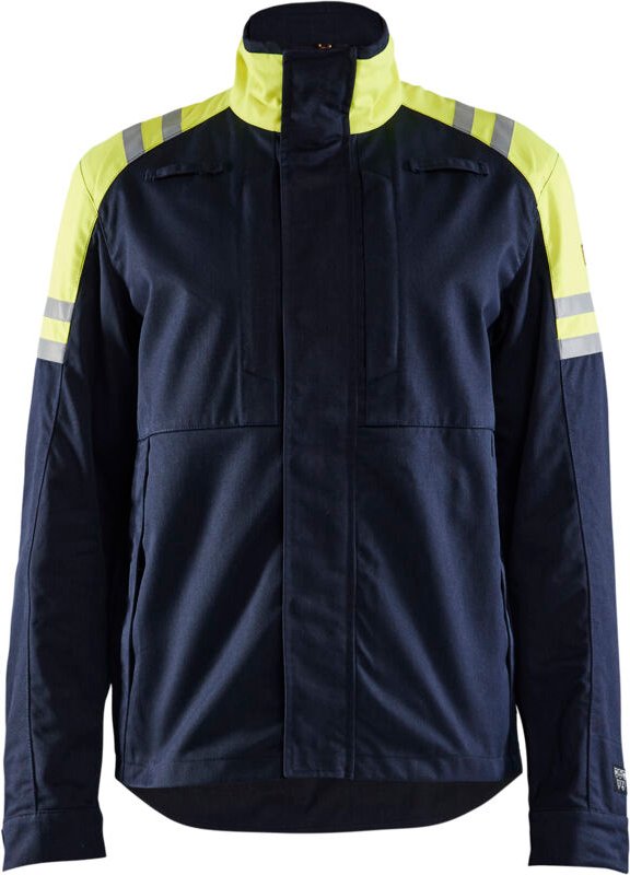 Feuerhemmende Arbeitsschutzjacke Inhérent Steel 4505 - Marine/Gelb XS