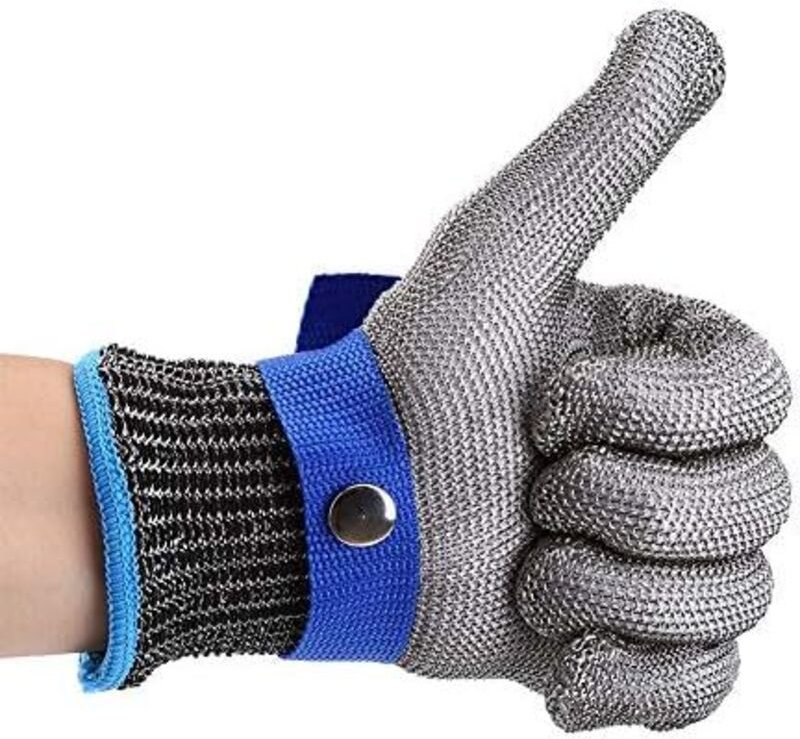 Handhabungshandschuhe - Schnittfeste Handschuhe aus Edelstahl der Sicherheitsstufe 5 - s