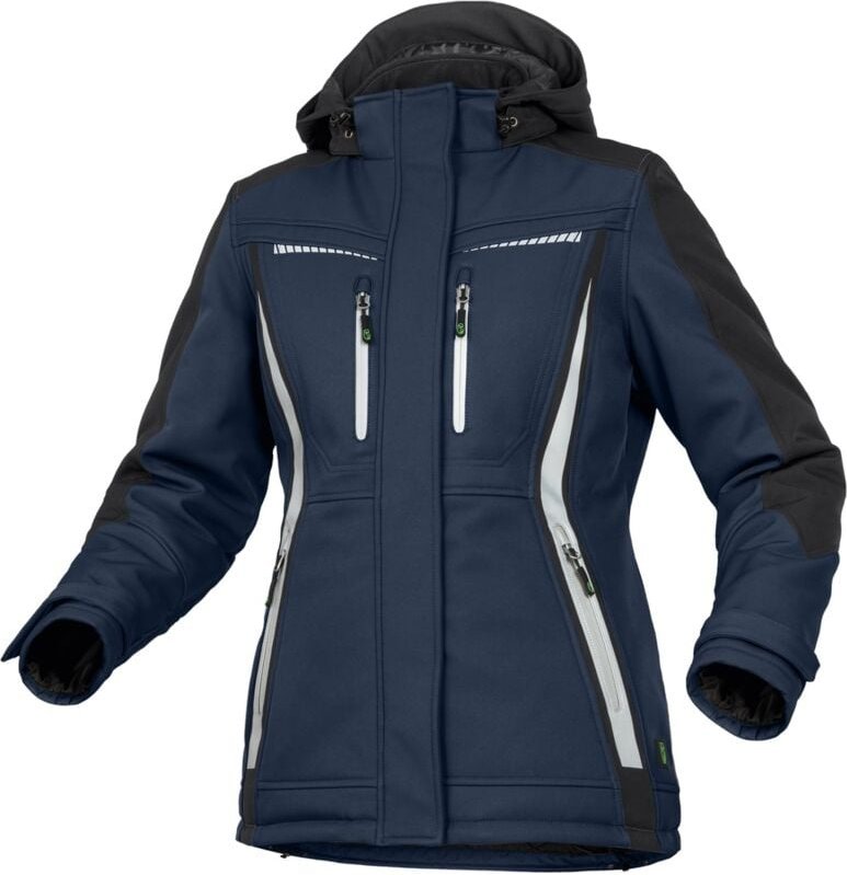Thumbnail - Leibwächter Damen Winter-Softshelljacke Flex-Line FLXDI30 Gr. 44 marine/schwarz