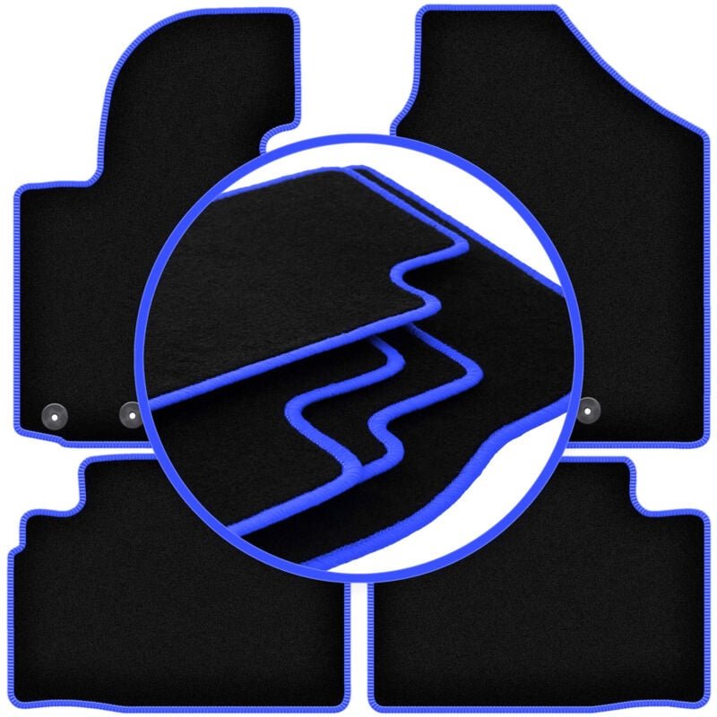 CARLUX-BLUE Autofußmatten für: Hyundai ix35 SUV (2009-2015)