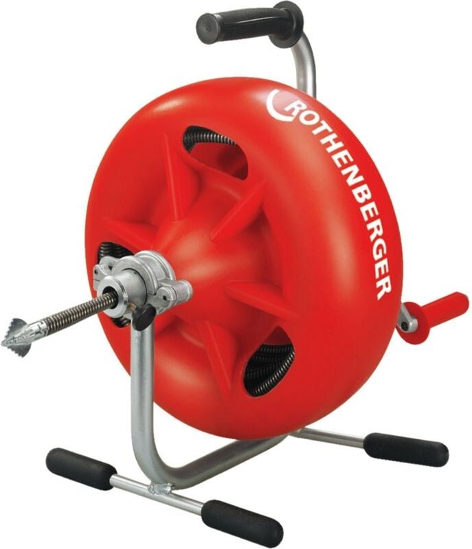 Hand-Rohrreinigungsgerät Typ 3S mit Spirale, 13mm x 15m, 16K - 72003 - Rothenberger