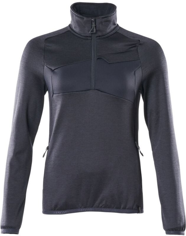 Mascot ACCELERATE Fleecepullover mit kurzem Reißverschluss, Damenpassform 18053 Gr. XS schwarzblau