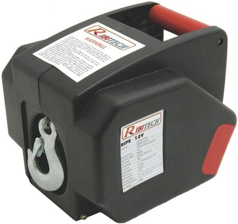 Trade Shop - elektrische seilwinde 12 volt ribimex ribitech mit fernbedienung -