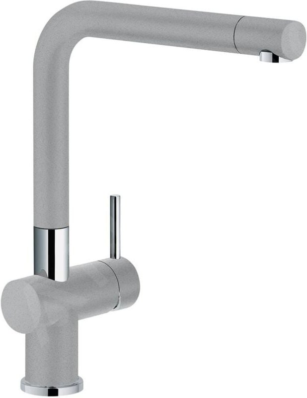 Armatur active-plus, Festauslauf, Hochdruck, Schwenkauslauf, hoher Auslauf, Seitenbedienung links/rechts, Chrom-Steingra...