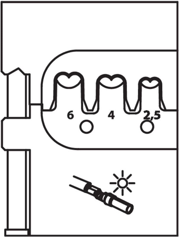 Modul-Einsatz für Multi Contact MC4 - Gedore